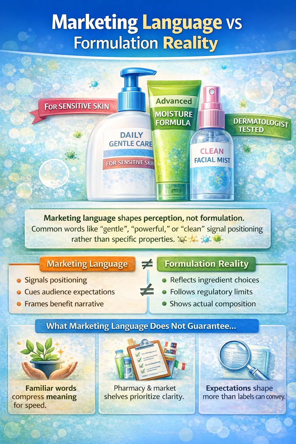 Marketing language on European consumer product packaging